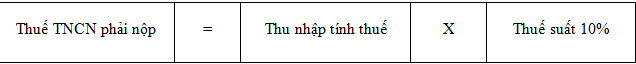 Thuế TNCN đối với cá nhân cư trú có thu nhập từ thừa kế, quà tặng - công thức