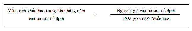 Cách trích khấu hao theo phương pháp đường thẳng - ct muc trich KH tb nam