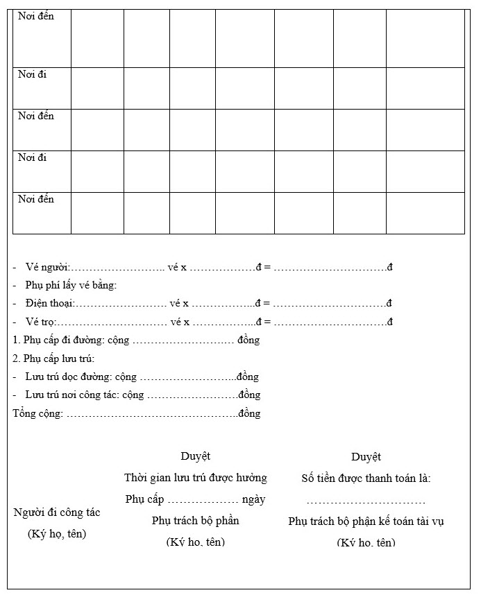 Mẫu giấy đi đường - ảnh 2