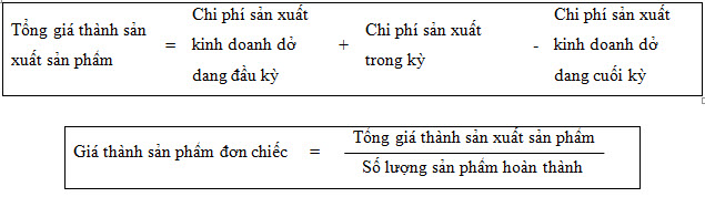 Phương pháp tính giá thành trực tiếp - công thức