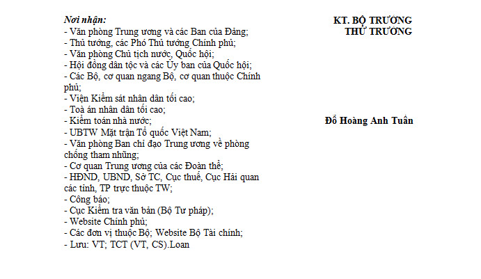 Thông tư 119/2014/TT-BTC - Sửa đổi một số thông tư để đơn giản, cải cách thủ tục về Thuế