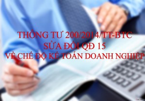 Thông tư số 200/2014/TT-BTC - hướng dẫn chế độ kế toán doanh nghiệp - ảnh chính