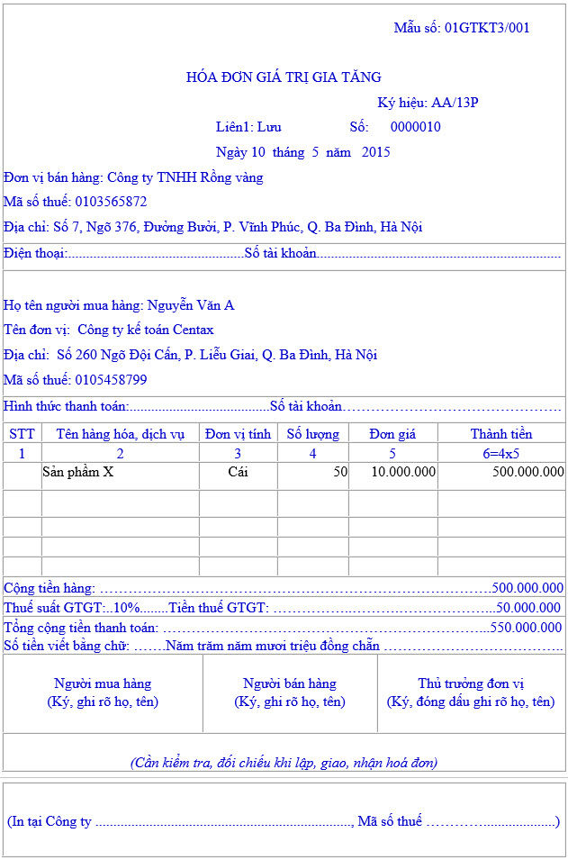 Viết hóa đơn chiết khấu thương mại sau nhiều lần mua hàng - ảnh 1