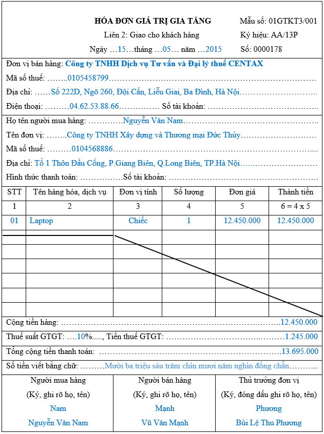 Xử lý hóa đơn viết sai mã số thuế của người mua chưa kê khai thuế - ảnh 1