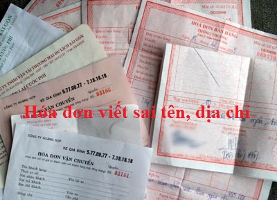 Xử lý hóa đơn viết sai tên, địa chỉ - ảnh chính