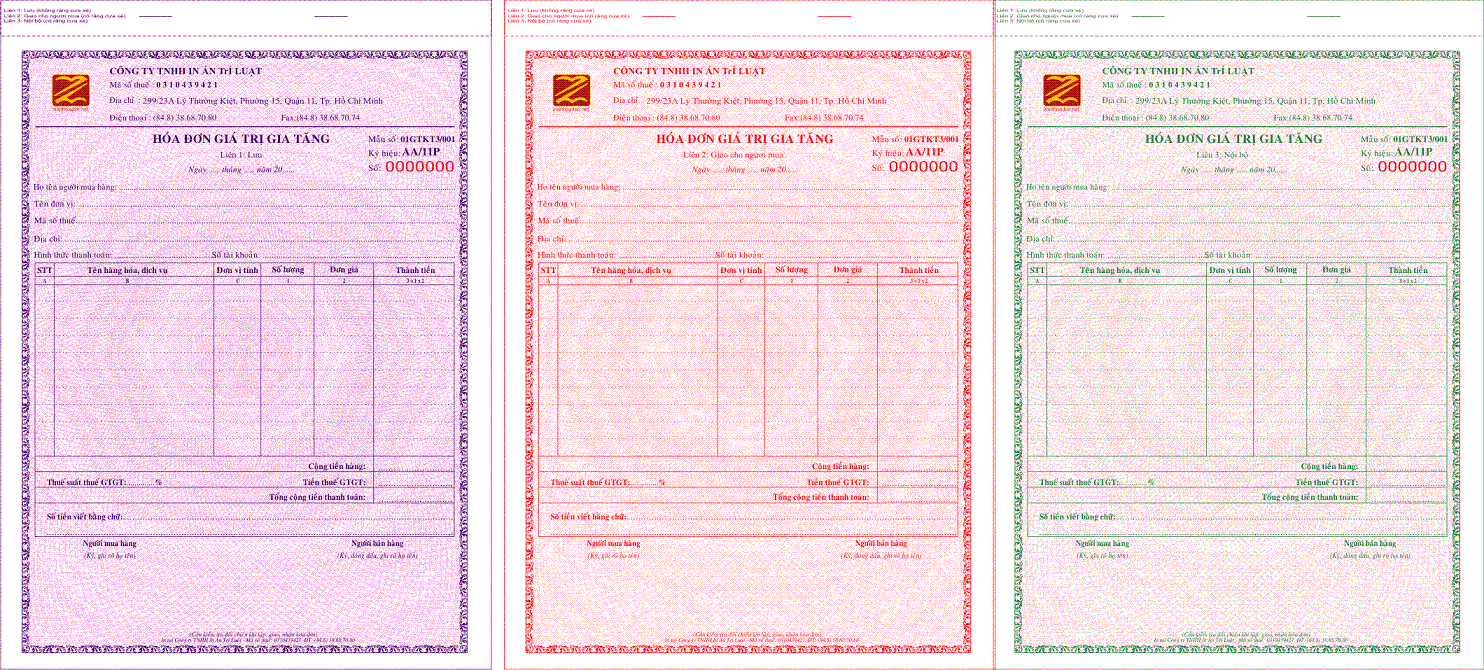 Các quy định về hóa đơn đặt in
