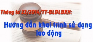 Thông tư số 23/2014/TT-BLĐTBXH - Hướng dẫn luật lao động về việc làm
