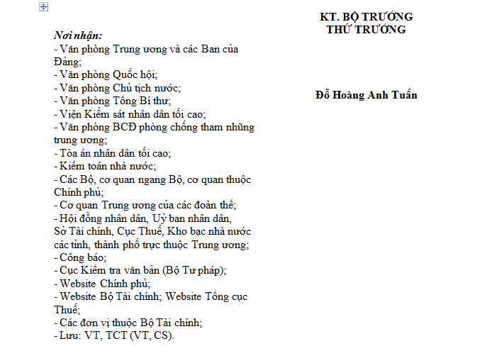 Thông tư số 156/2013/TT-BTC - Hướng dẫn luật quản lý thuế - ảnh 6