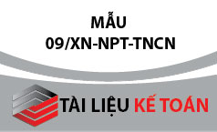 Mẫu bản kê khai về người phải trực tiếp nuôi dưỡng 09/XN-NPT-TNCN