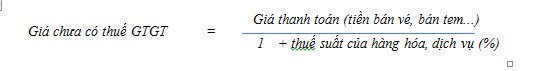 Quy định về giá tính thuế giá trị gia tăng - ảnh 1