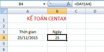 Cách sử dụng các hàm thời gian trong Excel5