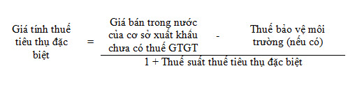 Đối tượng và cách tính thuế tiêu thụ đặc biệt - ảnh 3