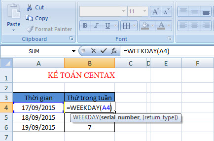 Cách sử dụng các hàm thời gian trong Excel9