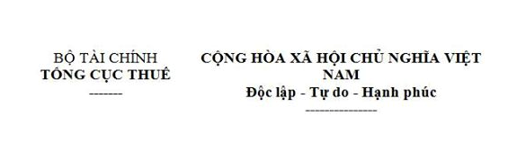 Công văn số 1097/TCT-KK về việc tiếp nhận mẫu 06/GTGT - ảnh 1