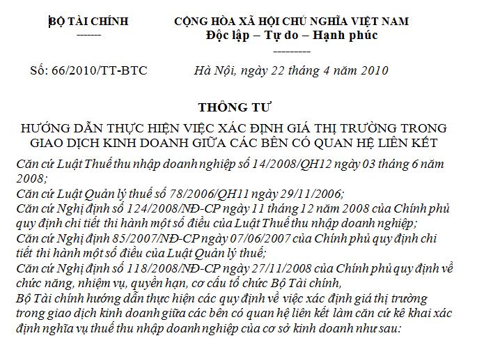 Thông tư 66