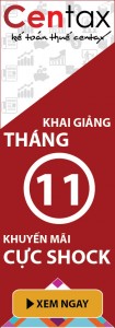 Khóa học Kế toán thuế Tổng hợp nâng cao, khai giảng vào 18/11/2017