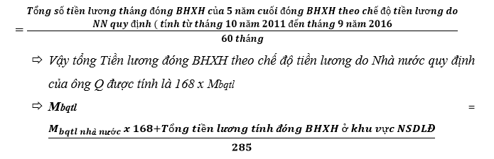 Cach tinh muc luong binh quan thang dong bao hiem xa hoi de tinh luong huu, tro cap mot lan - anh 3