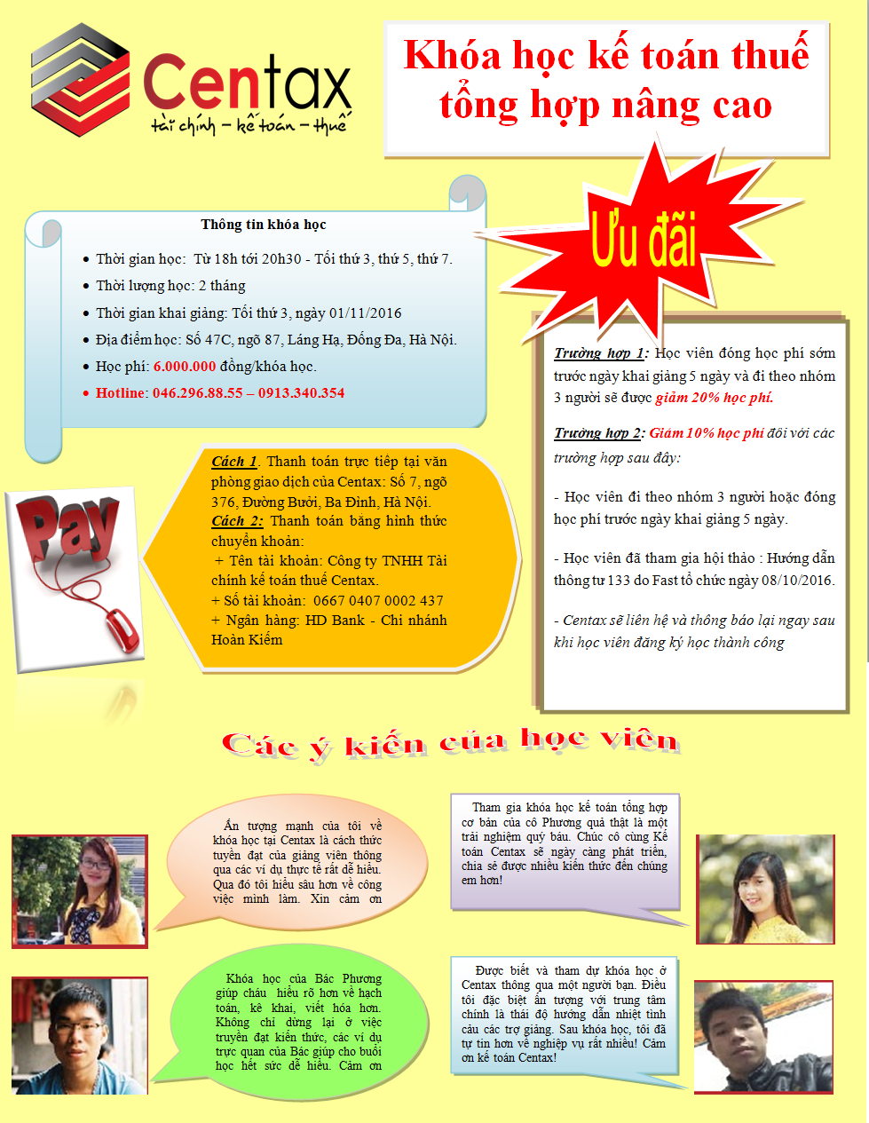 Khóa học kế toán thuế tổng hợp nâng cao _ Kế toán thuế Centax 02