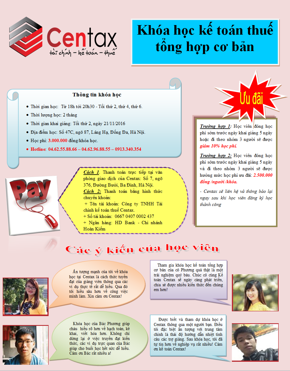 Khóa học kế toán thuế tổng hợp cơ bản _ Kế toán thuế Centax 02