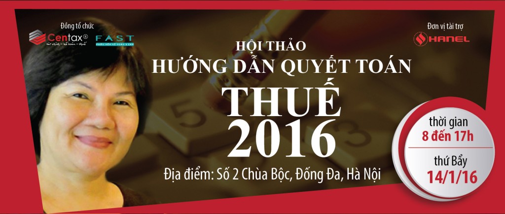 Hội thảo quyết toán thuế 2016