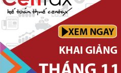 Khai giảng khóa kế toán thuế tổng hợp nâng cao tháng 11/2017