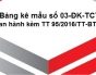 Bảng kê mẫu số 03-ĐK-TCT (ban hành kèm TT 95/2016/TT-BTC)
