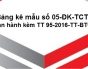Bảng kê Mẫu số 05-BK-TCT (ban hành kèm TT95/2016/TT-BTC)