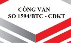 Công văn số 1594/BTC –CĐKT hướng dẫn kinh doanh dịch vụ kế toán năm 2017.