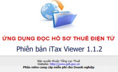 Thông báo V/v nâng cấp ứng dụng iTaxviewer phiên bản 1.1.2