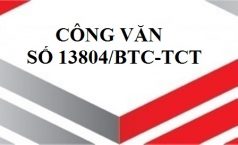 Công văn số 13804/BTC-TCT về quản lý hoàn thuế GTGT.