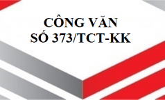 Công văn số 373/TCT-KK: Hoàn thuế giá trị gia tăng.