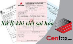 Cách xử lý hóa đơn viết sai