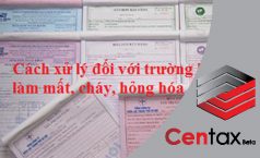 Cách xử lý đối với trường hợp làm mất, cháy, hỏng hóa đơn