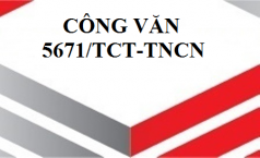 Công văn 5671/TCT-TNCN – Cấp hóa đơn lẻ cho hộ gia đình, cá nhân kinh doanh.