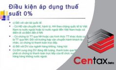 Điều kiện áp dụng thuế suất thuế GTGT 0% đối với hàng hóa, dịch vụ xuất khẩu