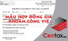 Hồ sơ chứng từ đối với hợp đồng thuê khoán công việc