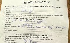 Hợp đồng khoán việc
