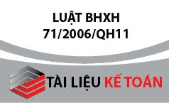 Luật Bảo hiểm xã hội số 71/2006/QH11