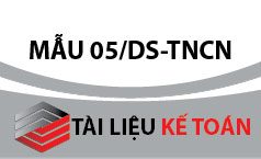 Mẫu danh sách cá nhân nhận thu nhập 05/DS-TNCN