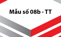 Mẫu Bảng kiểm kê quỹ Mẫu số 08b – TT theo Thông tư 200/2014/TT-BTC
