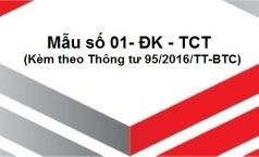 HƯỚNG DẪN KÊ KHAI MẪU SỐ 01-ĐK-TCT