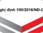 Nghị định 100/2016/NĐ-CP sửa đổi nhiều quy định về thuế