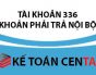 Phương pháp kế toán phải trả nội bộ theo Thông tư 133 – TK 336