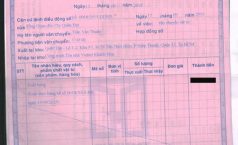 Quy định sử dụng phiếu xuất kho kiêm vận chuyển nội bộ