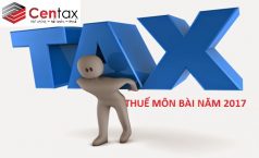 Tờ khai thuế môn bài năm 2017
