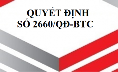 Quyết định số 2660/QĐ-BTC: Thí điểm sử dụng hóa đơn điện tử có mã xác thực của cơ quan thuế.