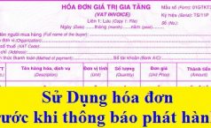 Xử lý hành vi sử dụng hóa đơn khi chưa làm thông báo phát hành.