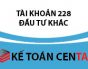 Cách hạch toán đầu tư khác – TK 228