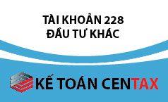Cách hạch toán đầu tư khác – TK 228