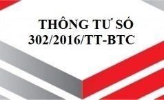 Thông tư số 302/2016/TT-BTC Hướng dẫn về lệ phí môn bài từ năm 2017.